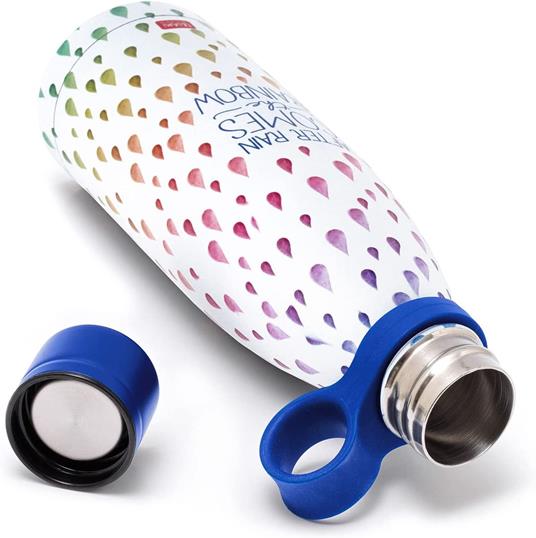 Lafeltrinelli Legami - Bottiglia Termica 500 Ml Borraccia Leggera E Resistente Chiusura Ermetica 12 Ore Bevande Calde 24 Ore Fredde