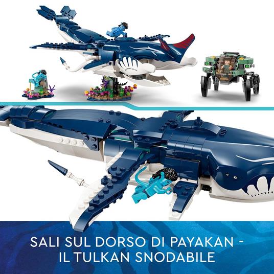 Lafeltrinelli LEGO Avatar 75579 Tulkun Payakan E Crabsuit Sottomarino E Animale Giocattolo Scene Di Pandora Dal Film La Via Dell'Acqua