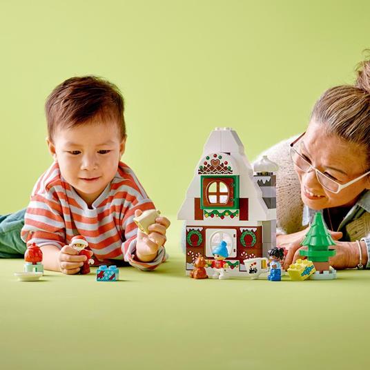 Lafeltrinelli LEGO DUPLO 10976 Casa Di Pan Di Zenzero Di Babbo Natale Giocattolo Con Figure Di Bambini Idea Regalo Per Bimbi Di 2+ Anni