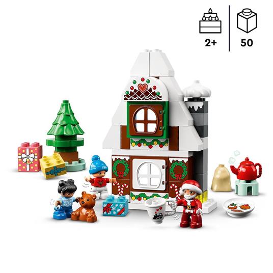 Lafeltrinelli LEGO DUPLO 10976 Casa Di Pan Di Zenzero Di Babbo Natale Giocattolo Con Figure Di Bambini Idea Regalo Per Bimbi Di 2+ Anni
