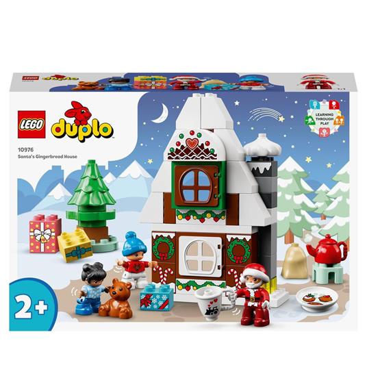 Lafeltrinelli LEGO DUPLO 10976 Casa di Pan di Zenzero di Babbo Natale Giocattolo con Figure di Bambini Idea Regalo per Bimbi di 2+ Anni