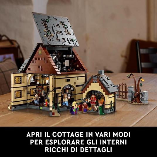 Lafeltrinelli LEGO Ideas 21341 Disney Hocus Pocus: Il Cottage Delle Sorelle Sanderson Modellino Di Casa Da Costruire Regalo Per Adulti