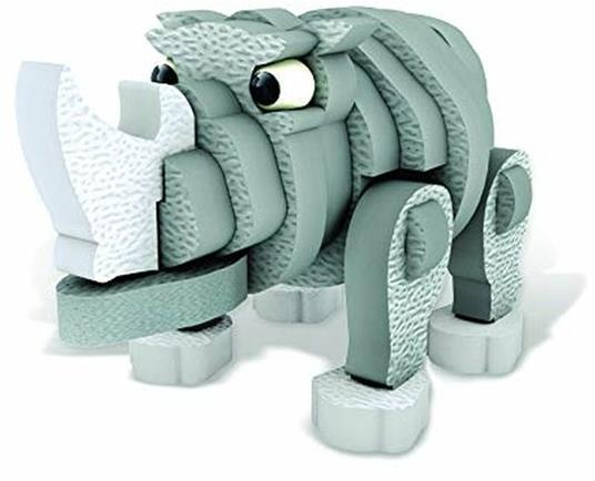 Lafeltrinelli Mad Mat Zoo Series: Rinoceronte Kit Piccolo (Puzzle 3D)