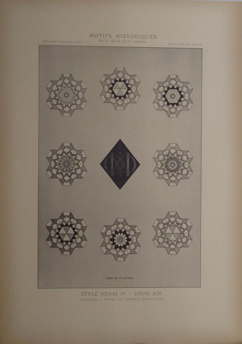 Lafeltrinelli Motifs historiques d'architecture et de sculpture d'ornement. Décorations intérieures emprumptées a des édifices francais du commencement de la Renaissance à la fin de Louis XVI. Nouvelle édition