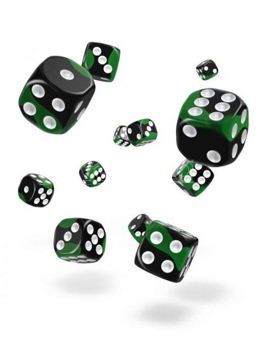 Lafeltrinelli Oakie Doakie Dice D6 Dice 12 Mm Glow In The Dark - Biohazard (36) Oakie Doakie Dice