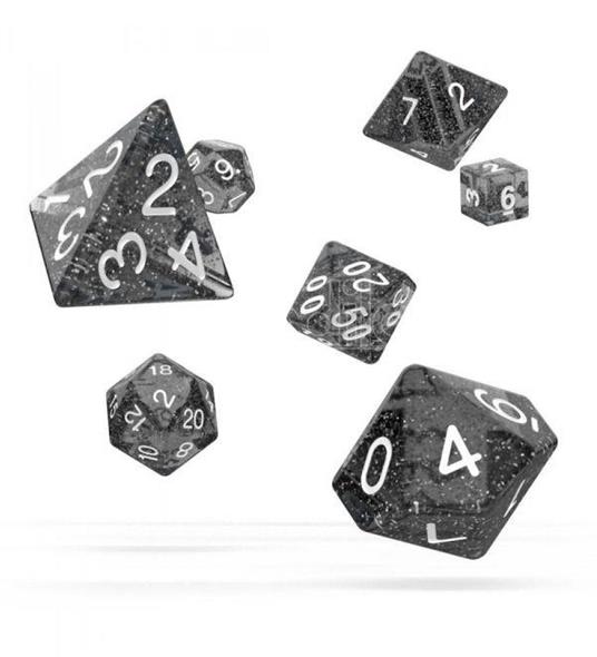 Lafeltrinelli Oakie Doakie Dice RPG Set Speckled - Black (7) Oakie Doakie Dice