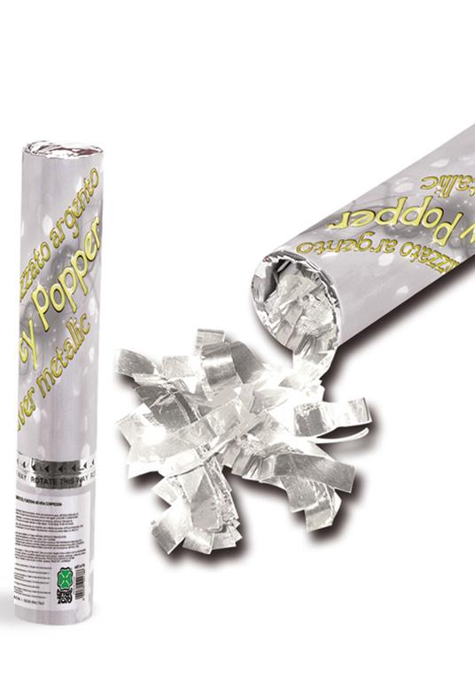 Lafeltrinelli Party Popper Ad Aria Compressa Argento H.Cm.30 Ca. Carnival Toys (4178)