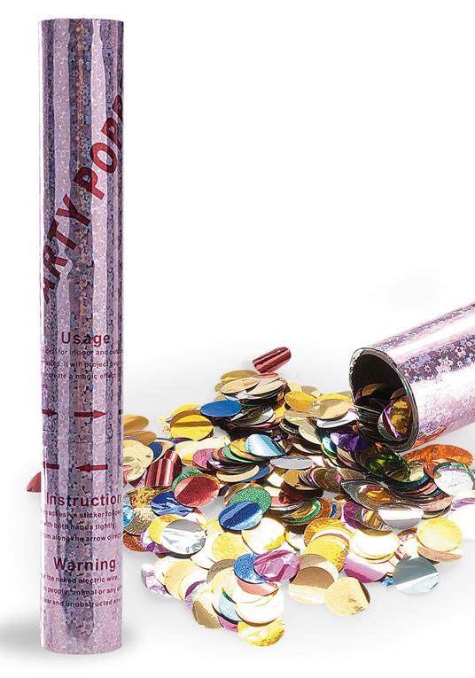 Lafeltrinelli Party Popper Ad Aria Compressa Metallizzato H.Cm.30 Ca. Carnival Toys (4173)