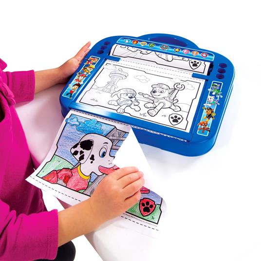 Lafeltrinelli Paw Patrol. Roll Paper Desk. Lavagnetta Con Pastelli