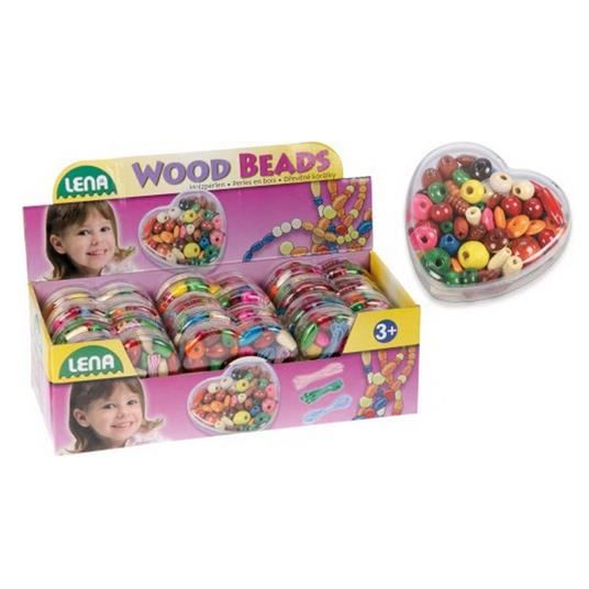 Lafeltrinelli Perle in legno in confezione a forma di cuore (Espositore)