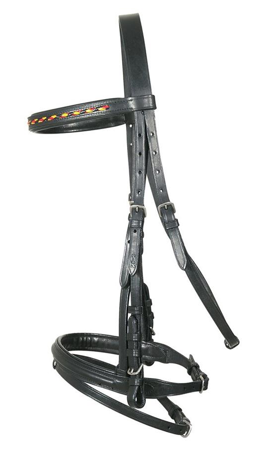 Lafeltrinelli Pfiff: Bridle With German National Colours Browband / Briglia