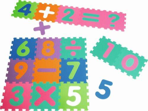 Lafeltrinelli Playshoes 308745 – Tappeto Puzzle con cifre e Simboli matematici Set da 16 Pezzi