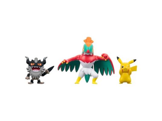 Lafeltrinelli Pokémon Battle Figura Set 3-pack Pikachu -8 Perrserker Hawlucha 5 Cm Jazwares