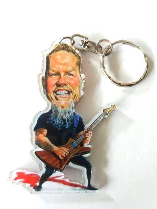 Lafeltrinelli Portachiavi in acrilico caricature Music Legends - James Hetfield - Metallica