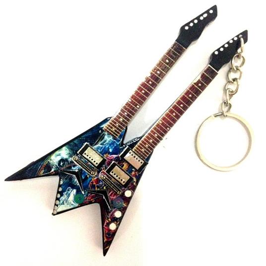 Lafeltrinelli Portachiavi in Legno Forma Chitarra Mod. Exclusive Dave Mustaine Megadeth