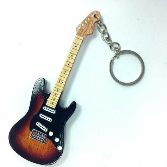 Lafeltrinelli Portachiavi in Legno Forma Chitarra Mod. Exclusive. Deep Purple. Ritchie Blackmore