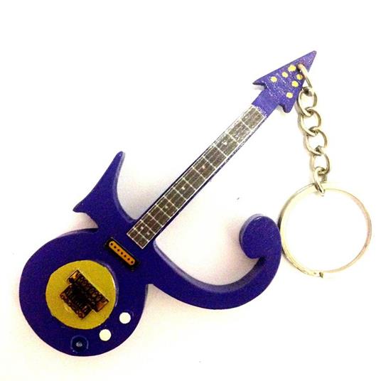 Lafeltrinelli Portachiavi in Legno Forma Chitarra Mod. Exclusive Prince