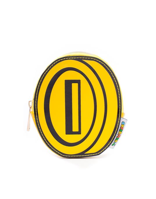 Lafeltrinelli Portafoglio Nintendo. Super Mario Coin Shaped Girls Novelty Purse Hinged Yellow