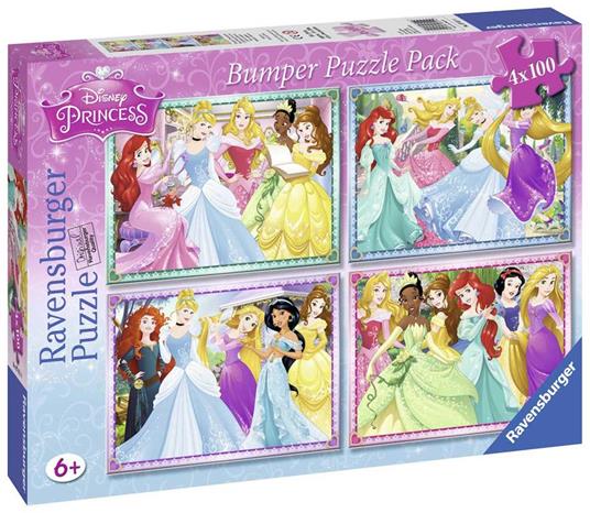 Lafeltrinelli Principesse Disney Puzzle 4x100 Pezzi Ravensburger (07011)