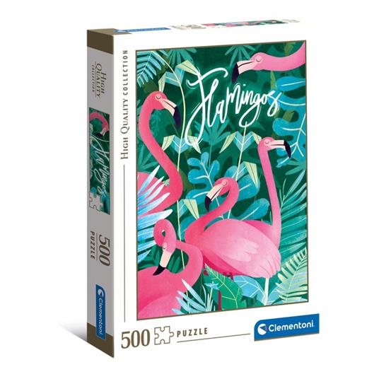 Lafeltrinelli Puzzle Clementoni 500 pezzi. Flamingos