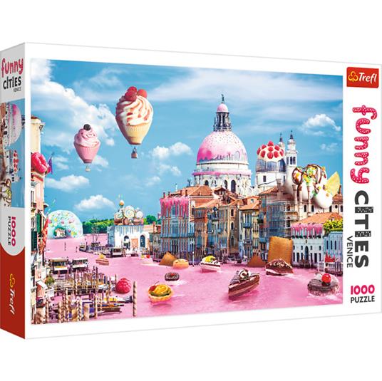 Lafeltrinelli Puzzle da 1000 Pezzi - Funny Cities: Sweets in Venice