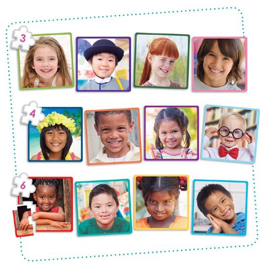 Lafeltrinelli Puzzle Foto Progressivi Bambini Felici 12Pz