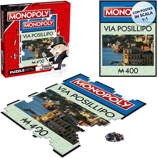 Lafeltrinelli Puzzle - Monopoly - Via Posillipo Napoli - 1000 Pc