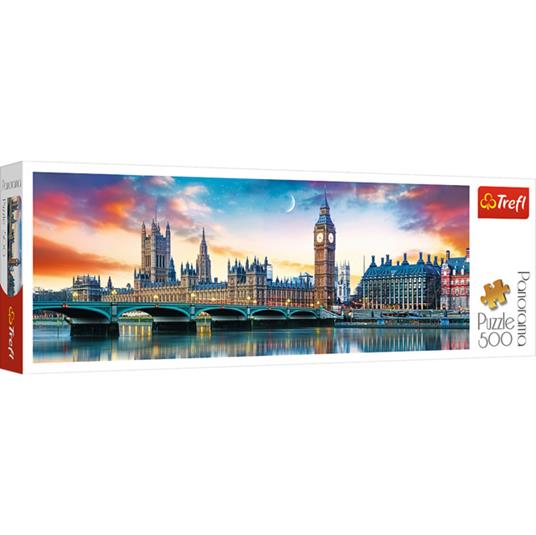 Lafeltrinelli Puzzle Panorama da 500 Pezzi - Big Ben and Palace of Westminster London