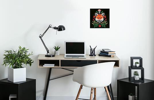 Lafeltrinelli Ravensburger - CreArt Pixie Cold "Volpe" Kit Per Dipingere Con I Numeri Contiene Tavola Prestampata 20x20 Cm Pennello