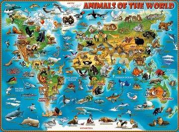 Lafeltrinelli Ravensburger - Puzzle Animali Del Mondo 300 Pezzi XXL Età Raccomandata 9+ Anni