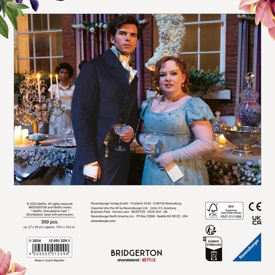 Lafeltrinelli Ravensburger - Puzzle Bridgerton Per Adulti 300 Pezzi Collezione Puzzle Moments Idea Regalo Per Lei O Lui 27x39 Cm