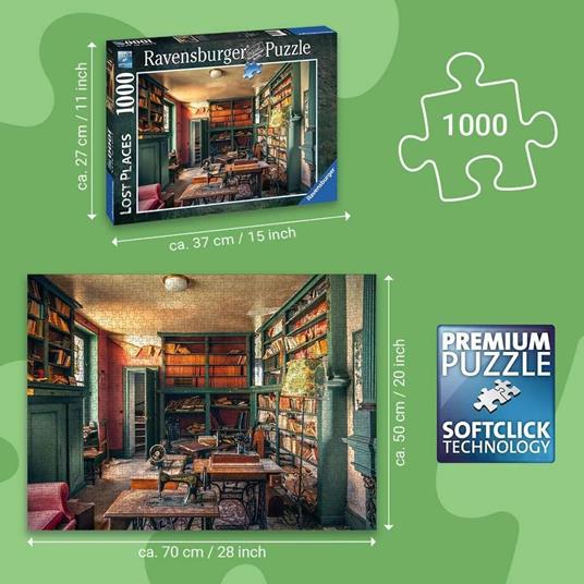 Lafeltrinelli Ravensburger - Puzzle La Stanza Della Governante Collezione Lost Places 1000 Pezzi Puzzle Adulti