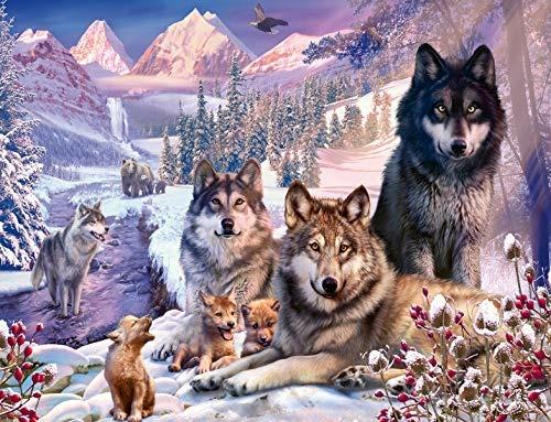 Lafeltrinelli Ravensburger - Puzzle Lupi Nella Neve 2000 Pezzi Puzzle Adulti