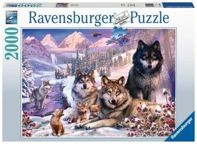 Lafeltrinelli Ravensburger - Puzzle Lupi Nella Neve 2000 Pezzi Puzzle Adulti