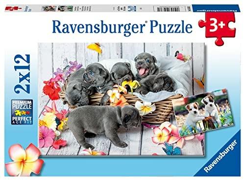 Lafeltrinelli Ravensburger - Puzzle Piccole palle di pelo Collezione 2x12 2 Puzzle da 12 Pezzi Età Raccomandata 3+ Anni