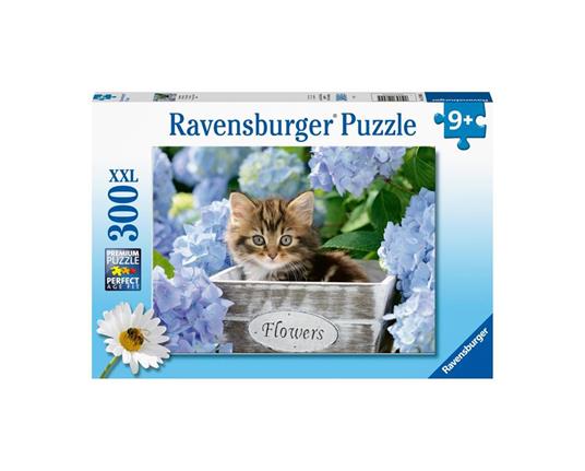 Lafeltrinelli Ravensburger - Puzzle Piccolo Gattino 300 Pezzi XXL Età Raccomandata 9+ Anni