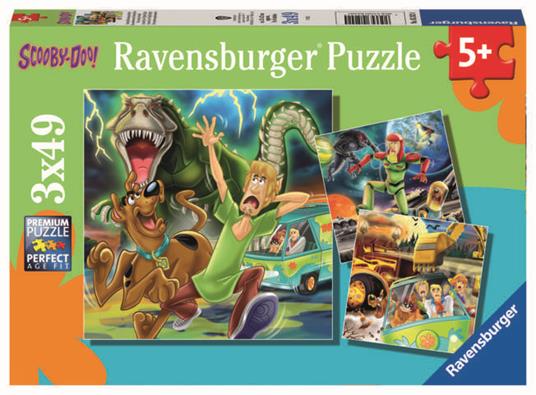 Lafeltrinelli Ravensburger - Puzzle Scooby Doo Collezione 3x49 3 Puzzle da 49 Pezzi Età Raccomandata 5+ Anni