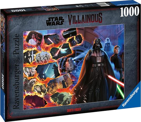 Lafeltrinelli Ravensburger - Puzzle Star Wars Villainous: Darth Vaderk Collezione Villainous 1000 Pezzi Puzzle Adulti
