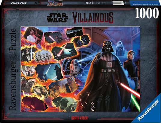 Lafeltrinelli Ravensburger - Puzzle Star Wars Villainous: Darth Vaderk Collezione Villainous 1000 Pezzi Puzzle Adulti