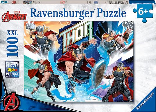 Lafeltrinelli Ravensburger - Puzzle Thor 100 Pezzi XXL Età Raccomandata 6+ Anni