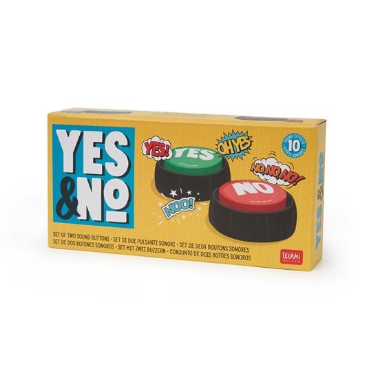 Lafeltrinelli Set Di Due Pulsanti Sonori Legami Yes&No - Set Of Two Sound Buttons