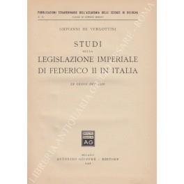 Lafeltrinelli Studi sulla legislazione imperiale di Federico II in Italia. Le leggi del 1220