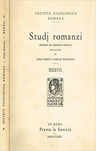 Lafeltrinelli Studj romanzi. Fascicolo XXXVII. Dall'Indice: Rocco Distilo