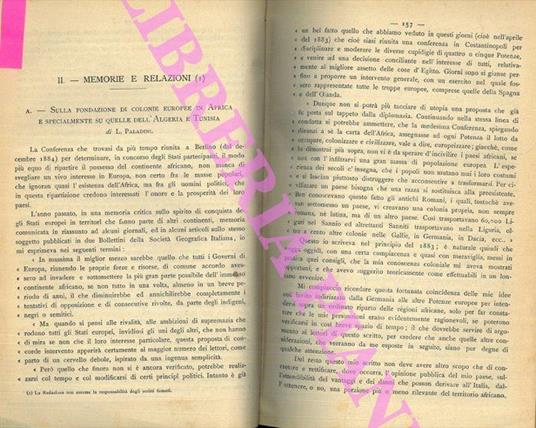 Lafeltrinelli Sulla fondazione di colonie europee in Africa e specialmente su quelle dell'Algeria e Tunisia