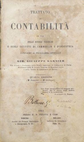 Lafeltrinelli Trattato di Contabilità ad uso delle scuole tecniche e degli istituti di commercio e d'industria