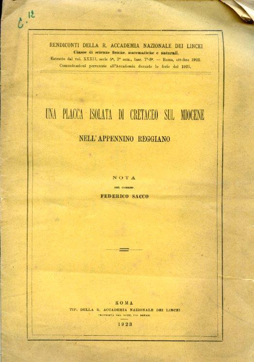 Lafeltrinelli Una placca isolata di cretaceo sul Miocene nell'Appennino reggiano