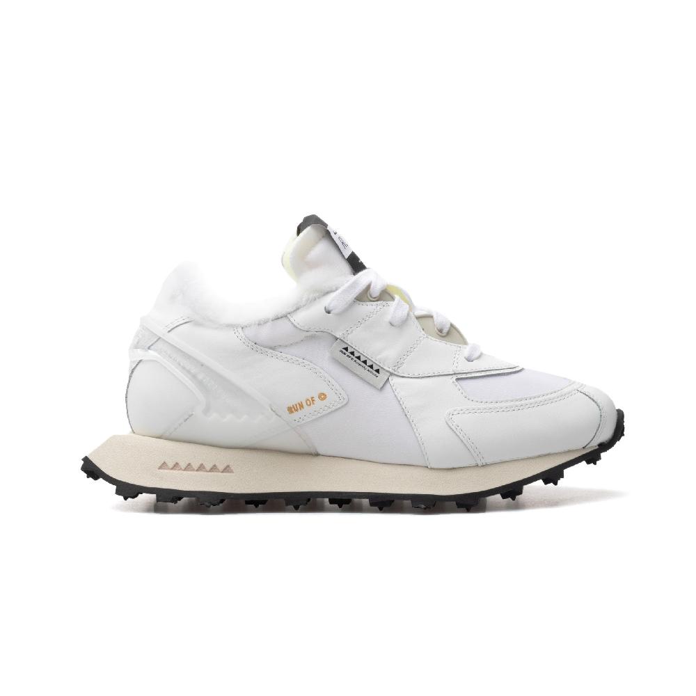 RUN OF Artic SH Sneakers In Pelle Shearling E Nylon Web Ufficiale