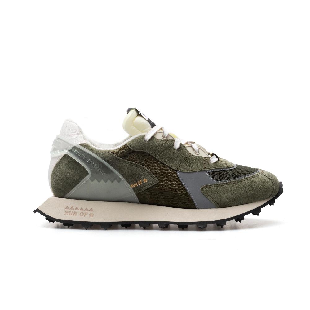 RUN OF Military sneakers uomo in pelle scamosciata e nylon | sito ufficiale RUN OF