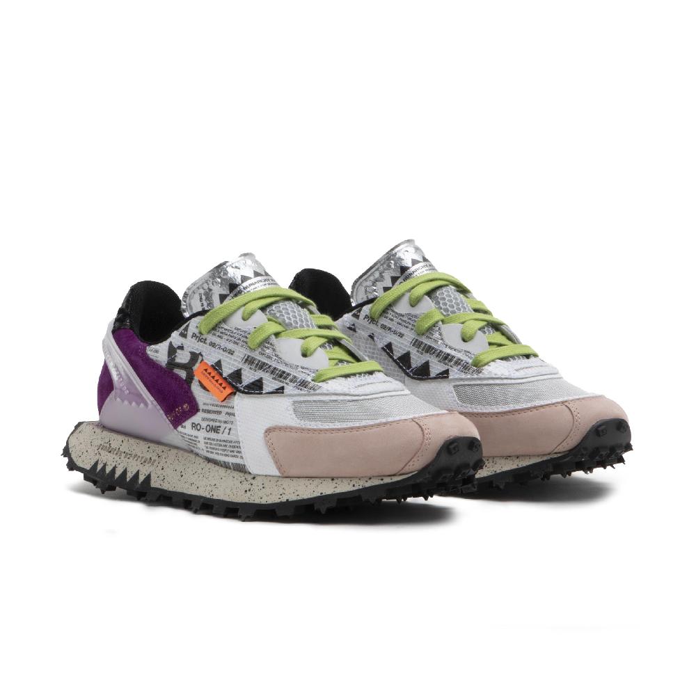 RUN OF Ro1 Furia Sneakers In Pelle Nylon Pelle Scamosciata E Rete