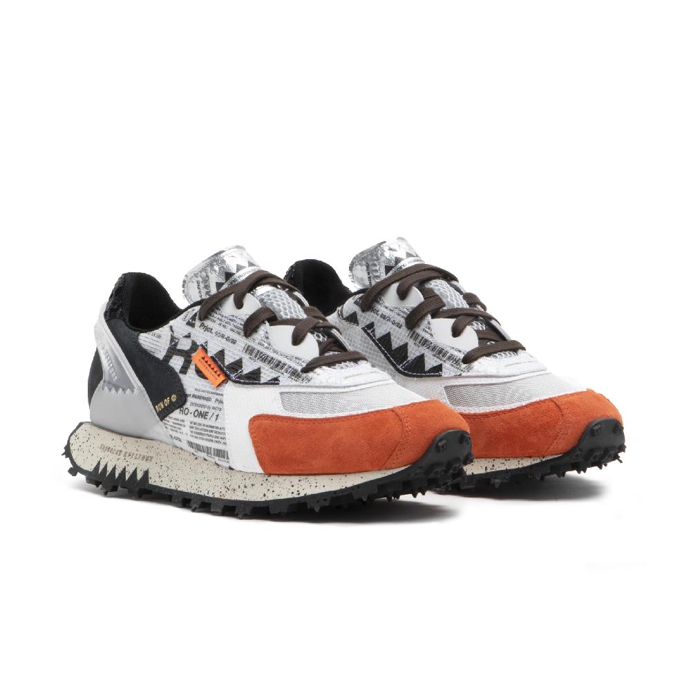 RUN OF Ro1 Hype Sneakers In Pelle Nylon Pelle Scamosciata E Rete